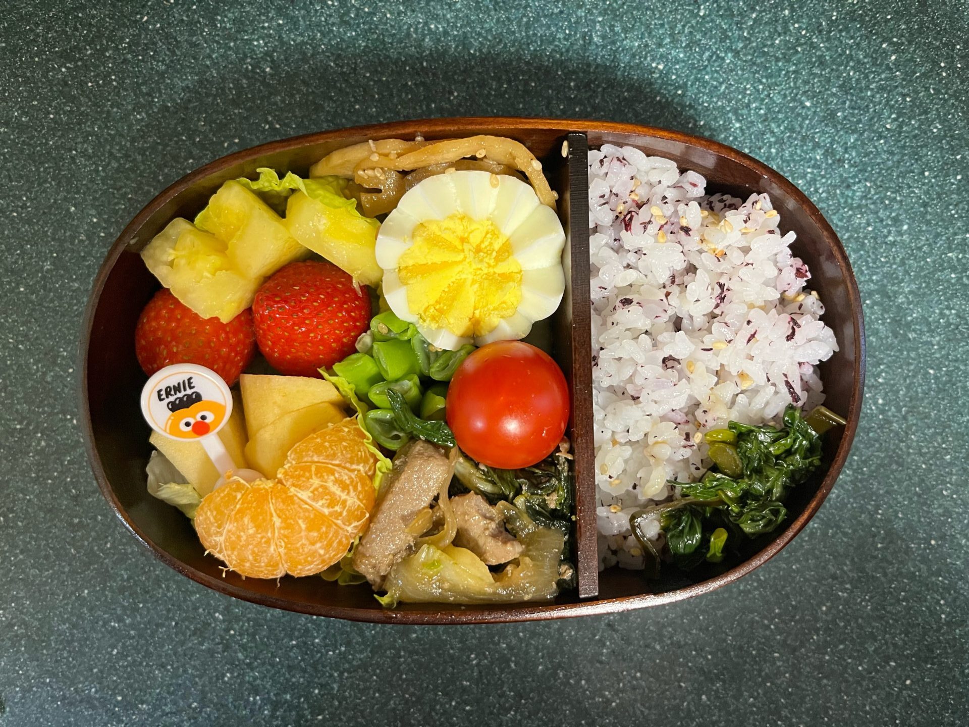 今日のお弁当(2/6)
メインは豚肉野菜炒めでした