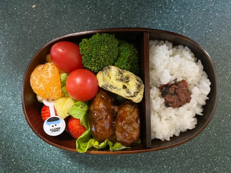 今日のお弁当(2/7)
メインは一口ハンバーグでした