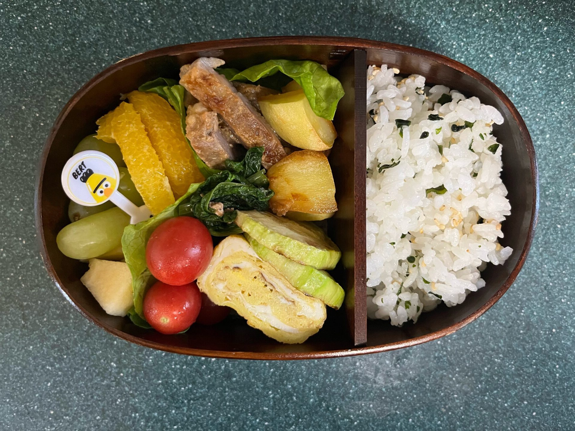 今日のお弁当(2/22)
メインは豚肉の味噌焼きでした