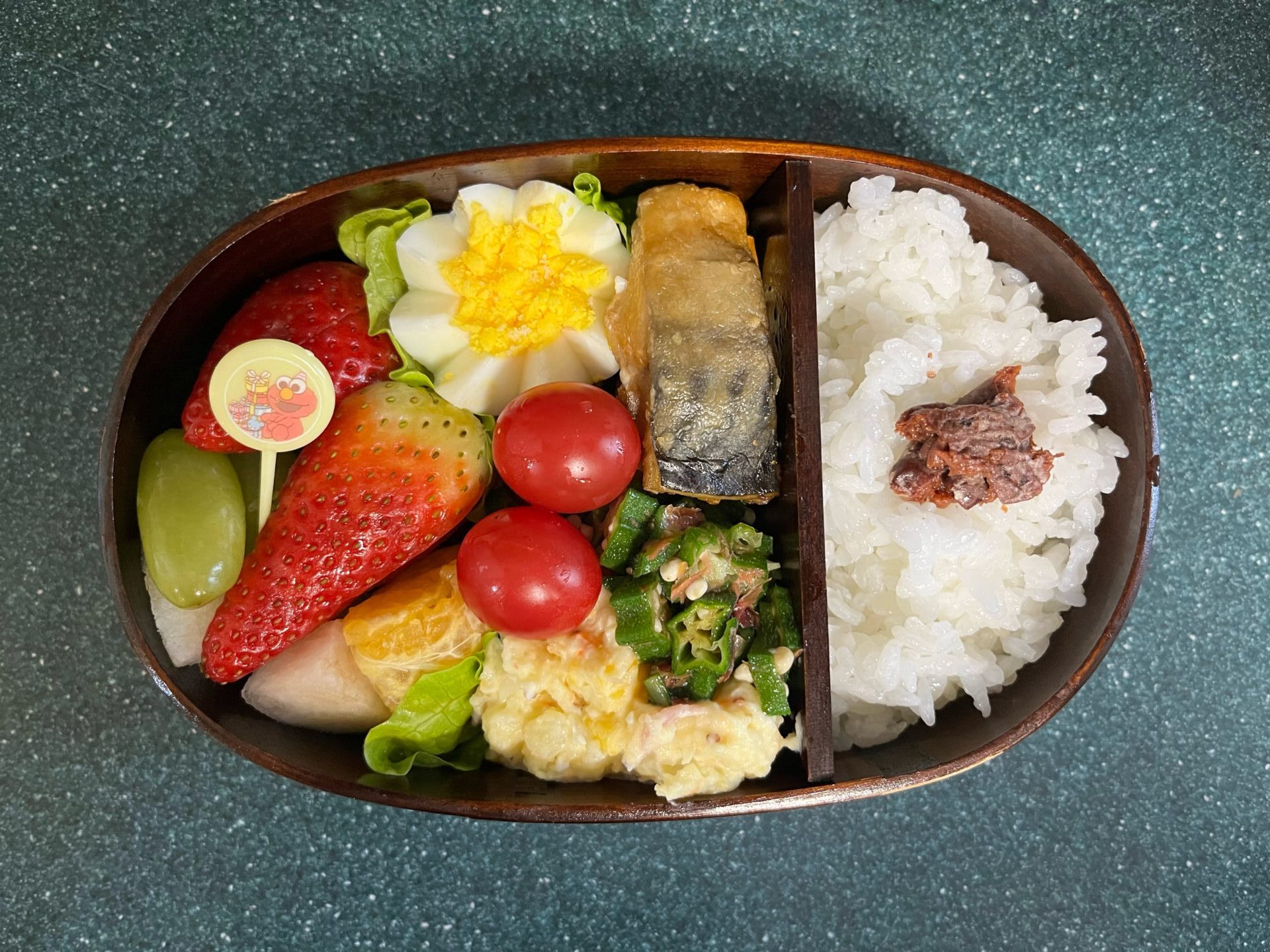 今日のお弁当(3/6)
メインはサバの竜田揚げ風でした