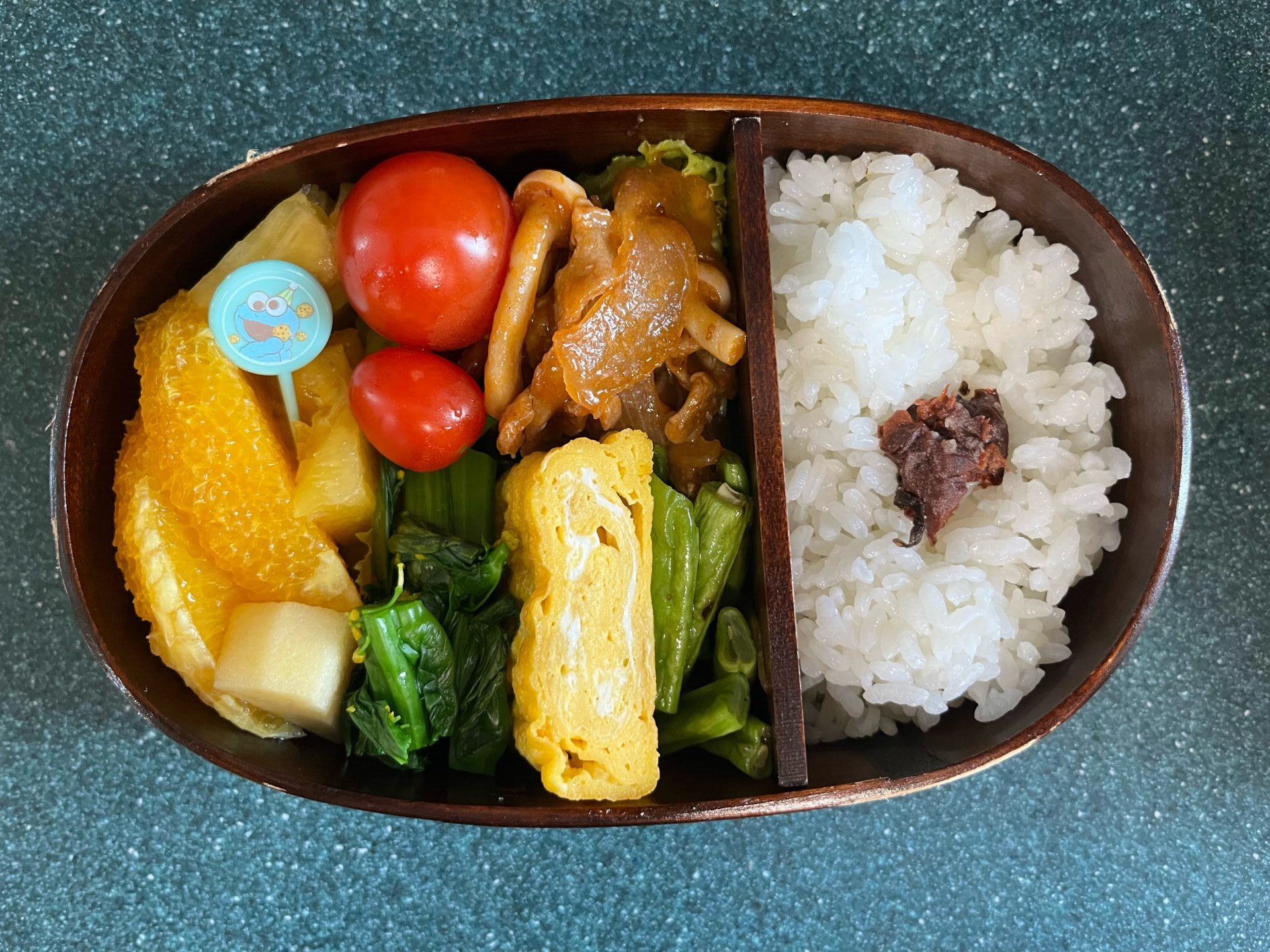 今日のお弁当(6/17)
メインはポークチャップでした