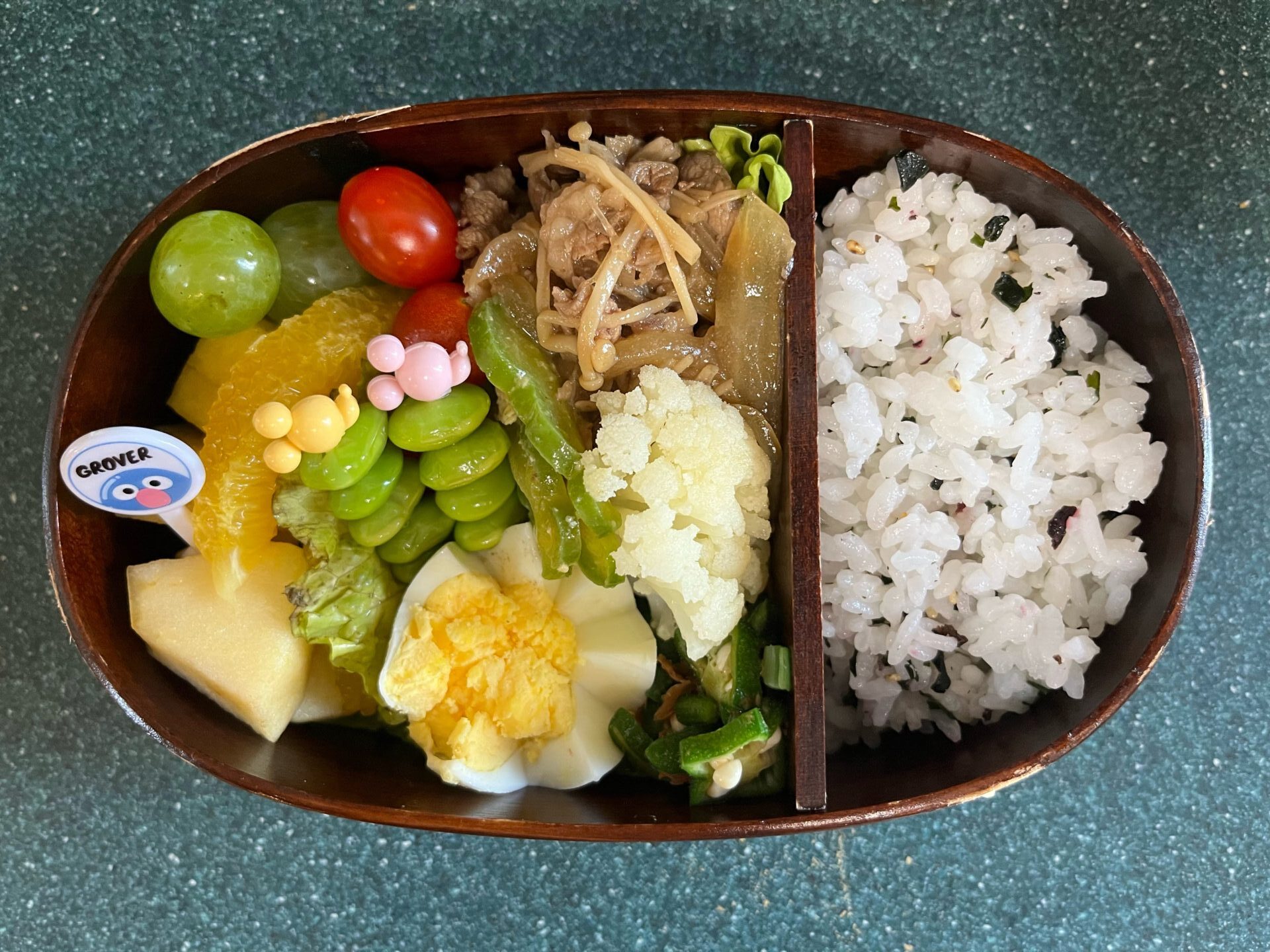 今日のお弁当(7/17)
メインは牛肉の甘辛煮でした