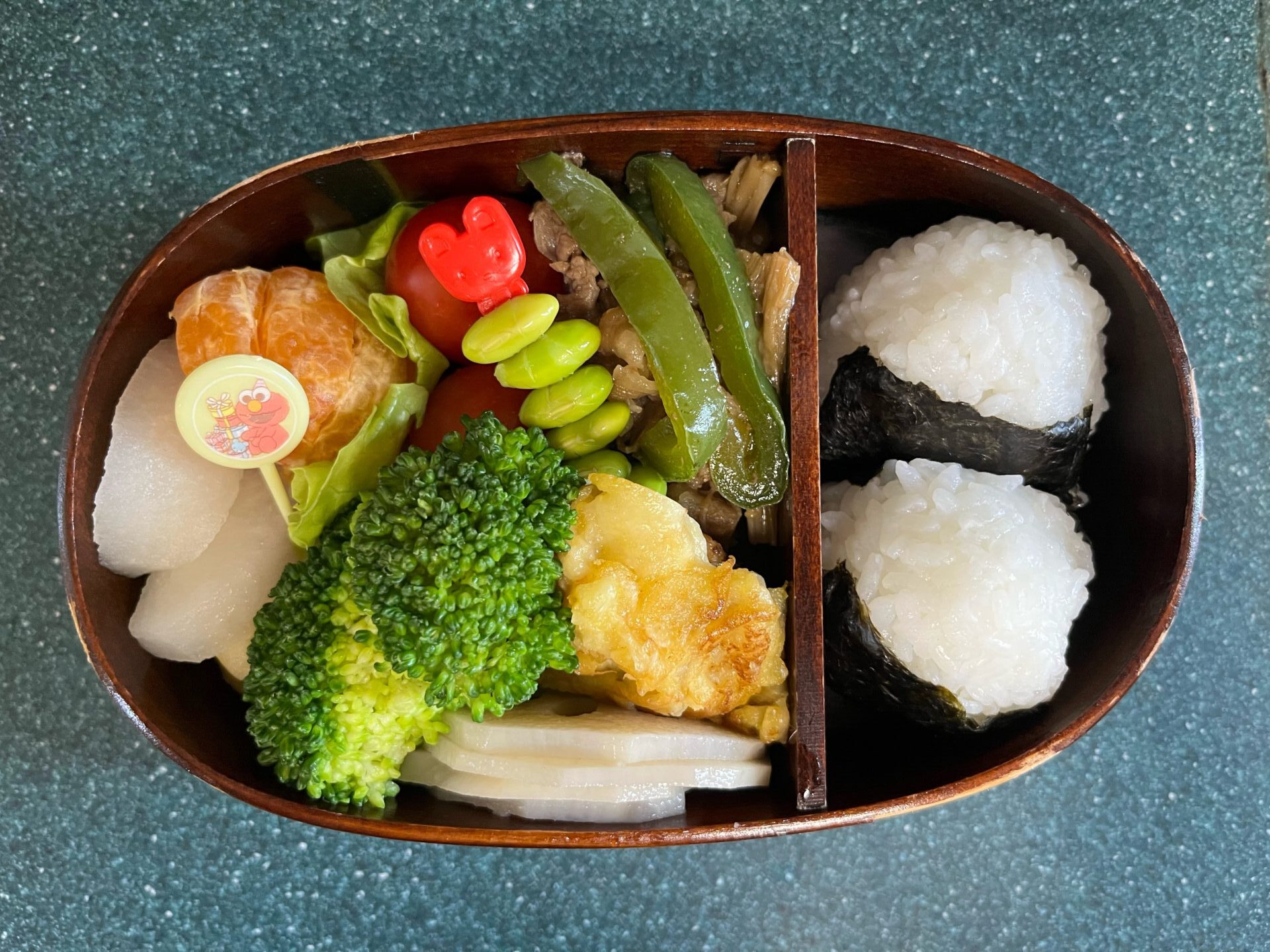 今日のお弁当(10/23)
メインは牛肉とピーマンの青椒肉絲風でした