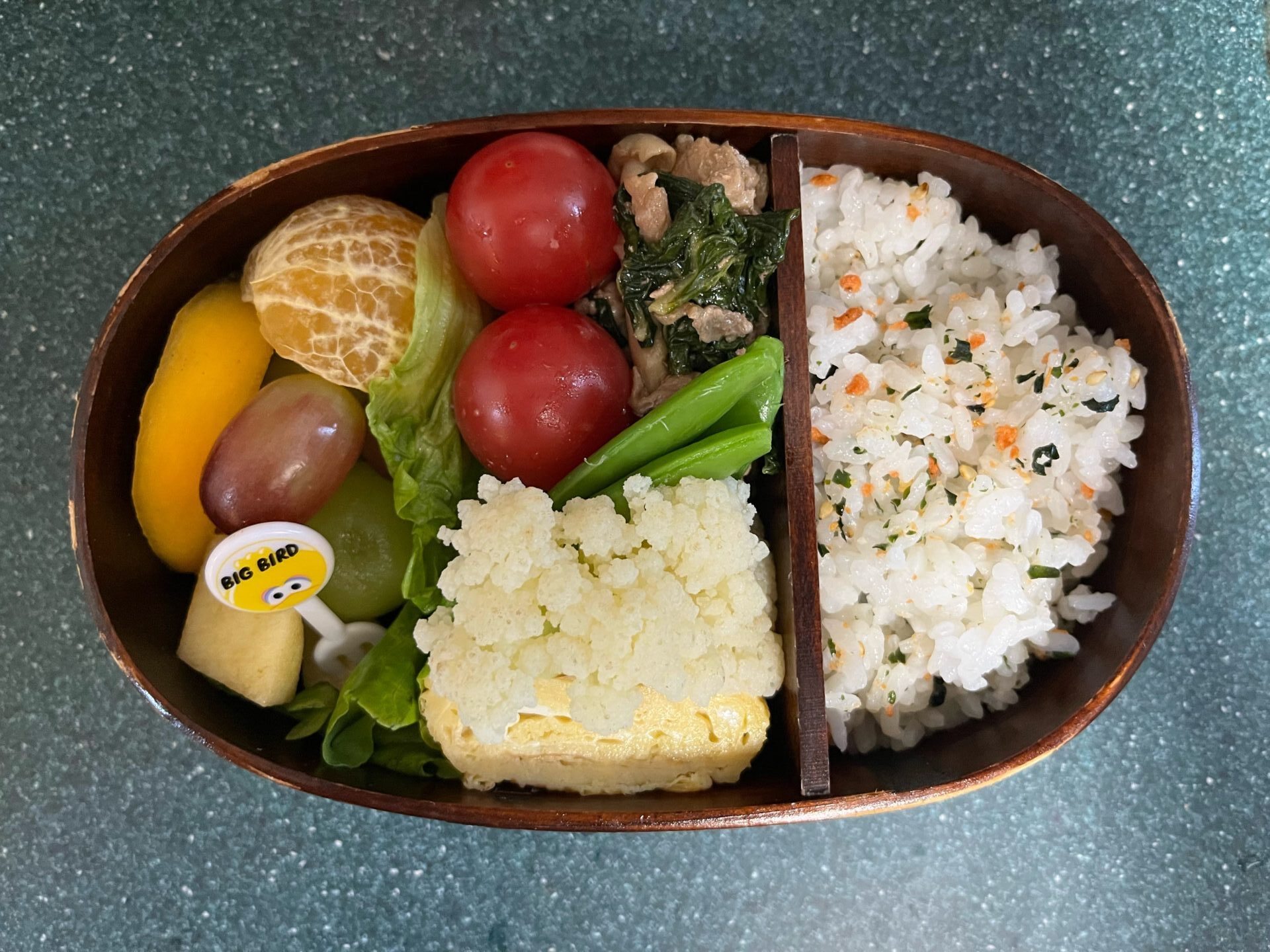 今日のお弁当(12/9)
メインは豚肉と青梗菜のオイスターソース炒めでした